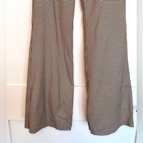 MAJORELLE Arlana Pant in Brown Check Size XS - Picture 3 of 12